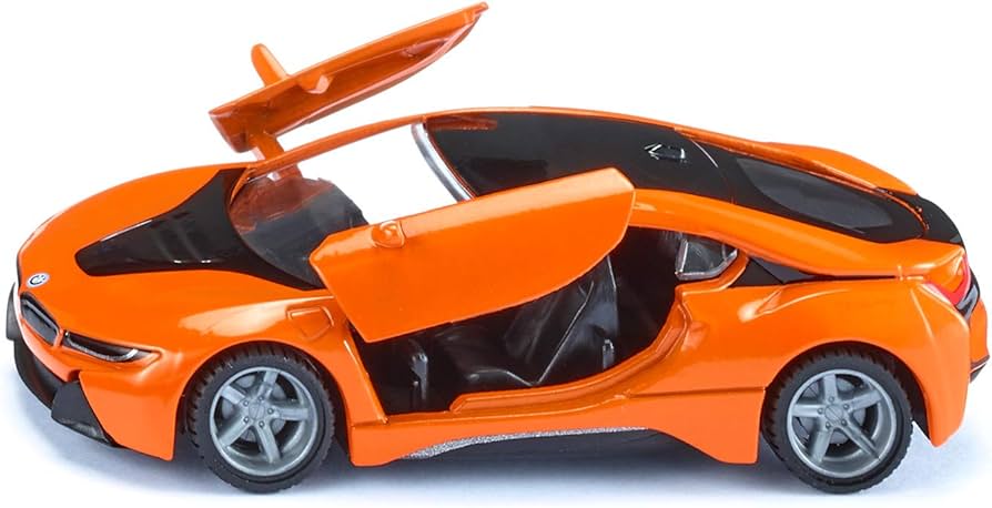 Amazon.com: Siku 2348, BMW i8 LCI Sports Car, Orange/Black, Metal
