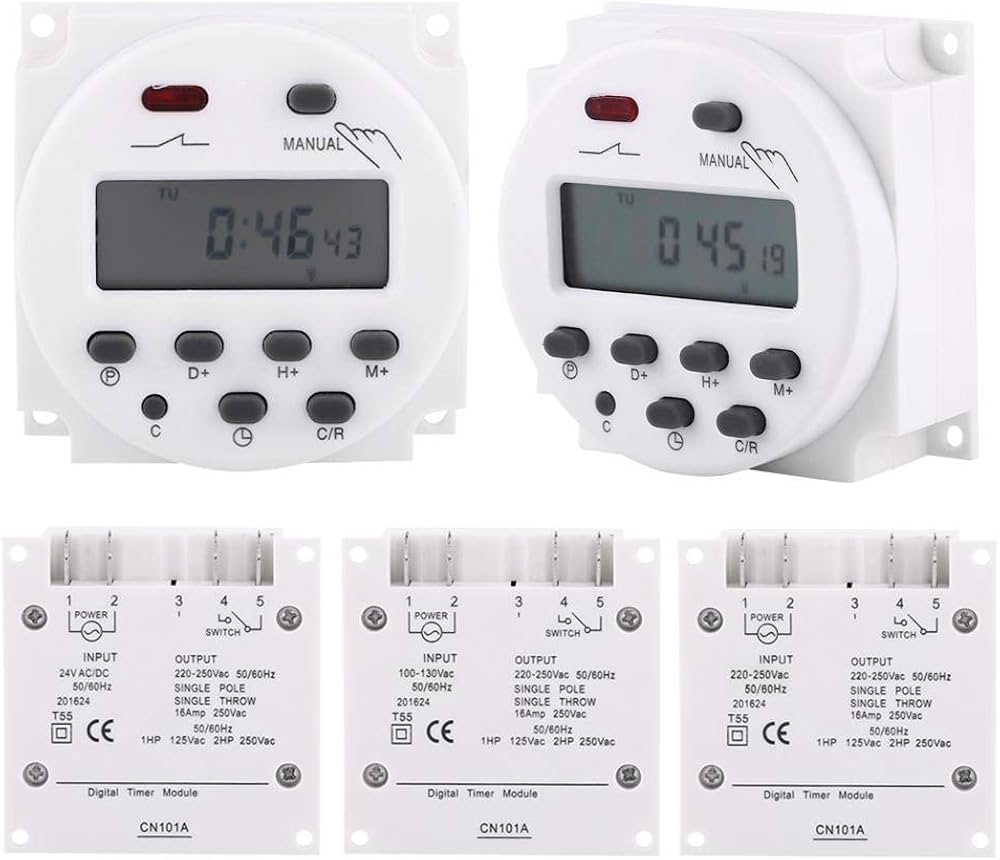Amazon.co.jp: LCDデジタルタイムスイッチ プログラマブルタイマー