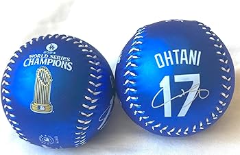 Amazon | 大谷翔平 2024 MVPコレクターズ記念ボール、ブルー、50/50