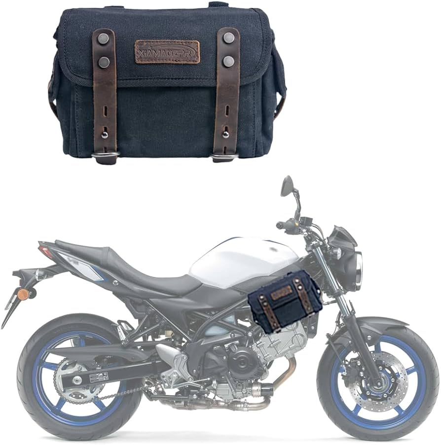 Amazon | XIAMAOZPR FOR sv650レトロな電気自動車のサイドバッグ