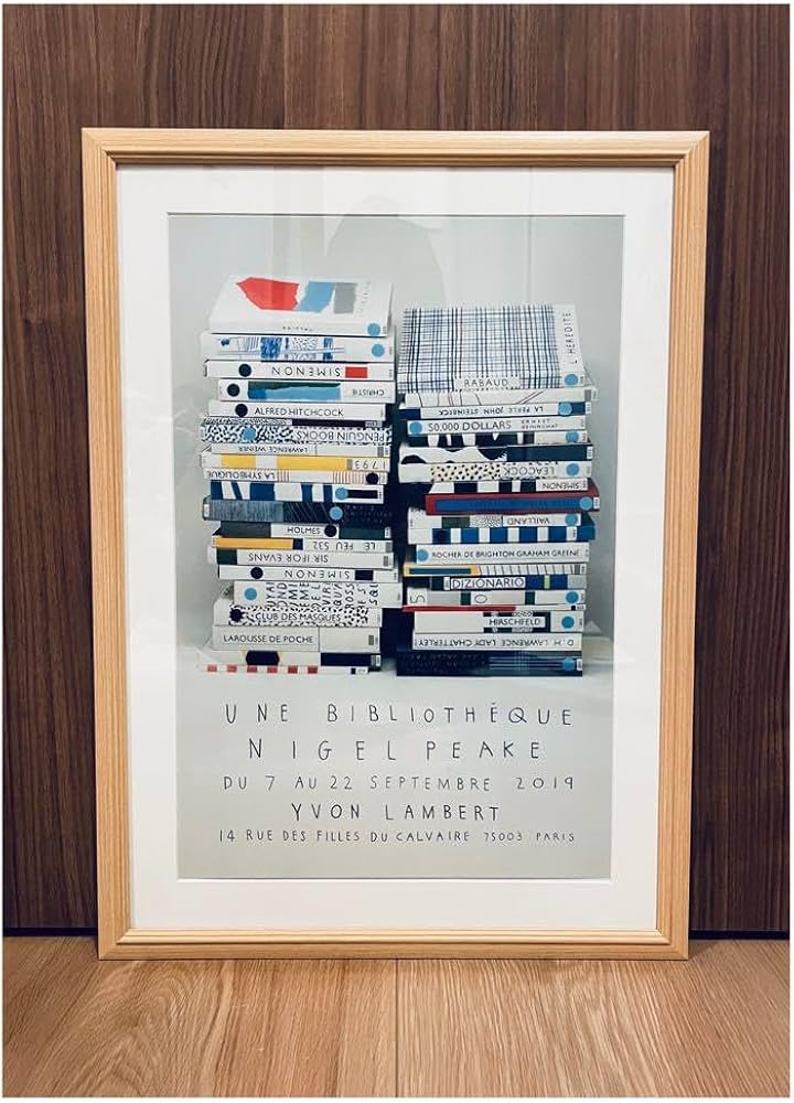 Amazon.co.jp: フランス限定額装付きナイジェルピークNigel Peake 両面