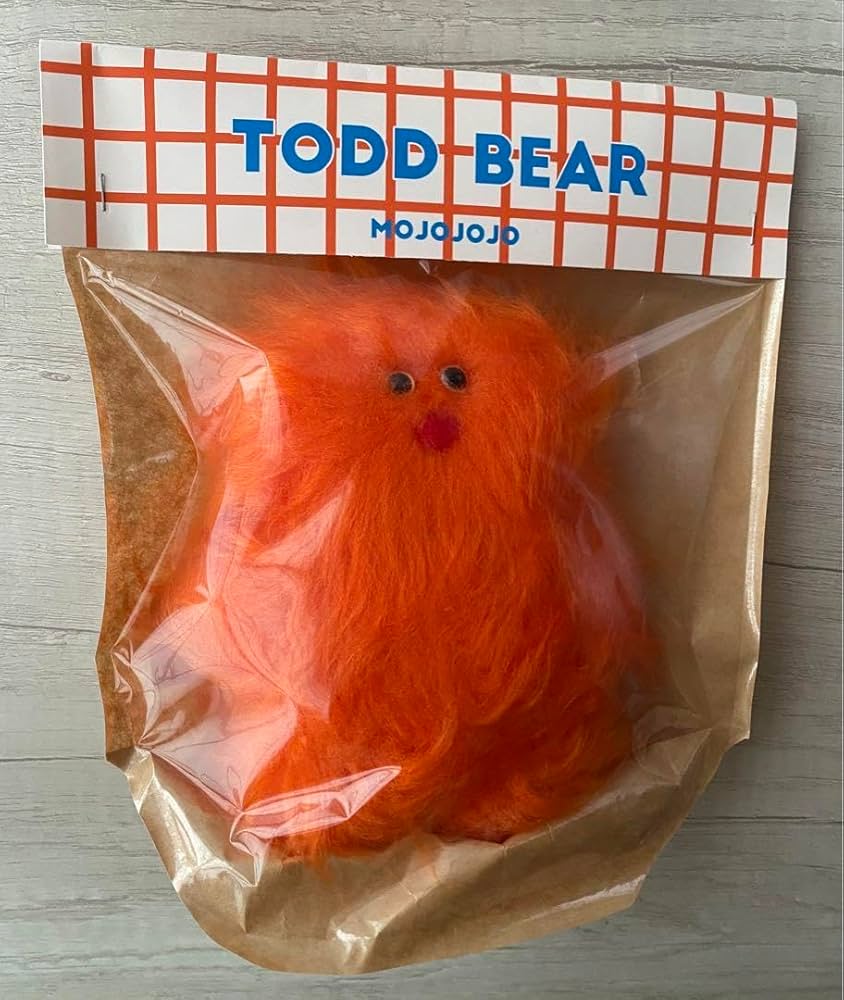 Amazon.co.jp: TODD BEAR mojojojo ぬいぐるみ オレンジ : おもちゃ