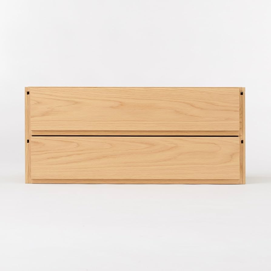 Amazon｜無印良品 スチールユニットシェルフ用 ボックス 引出し2段