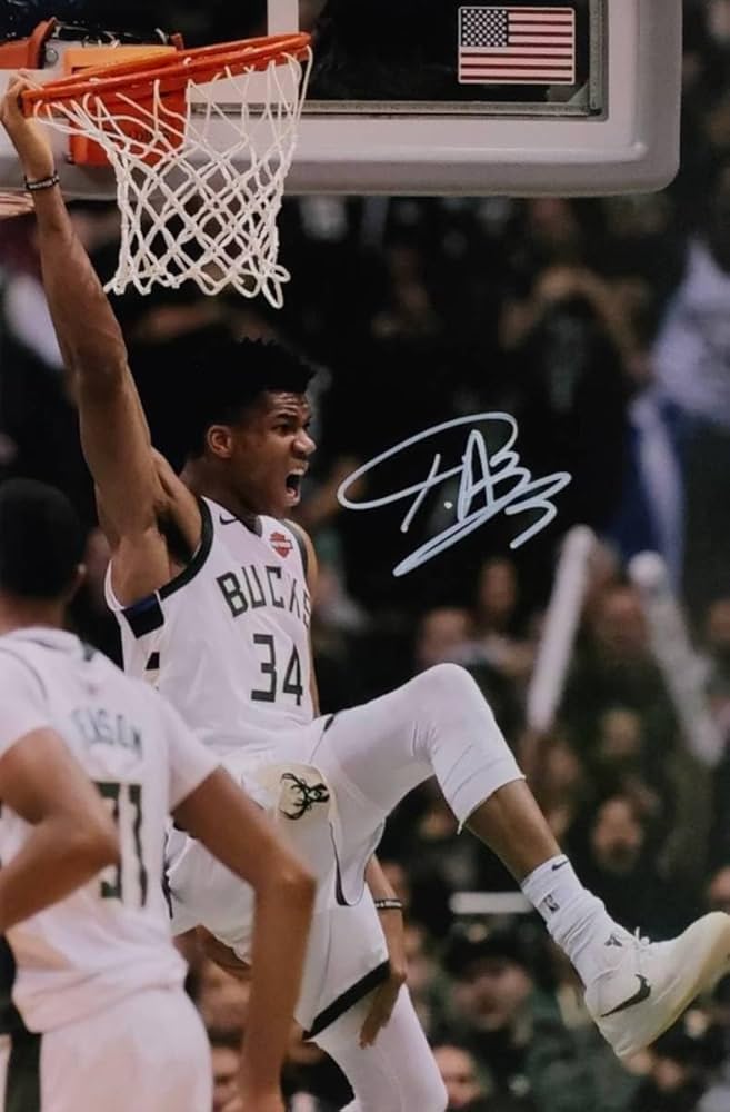 Amazon.co.jp: ヤニス・アデトクンボ 直筆サインフォト/写真 NBA 史上