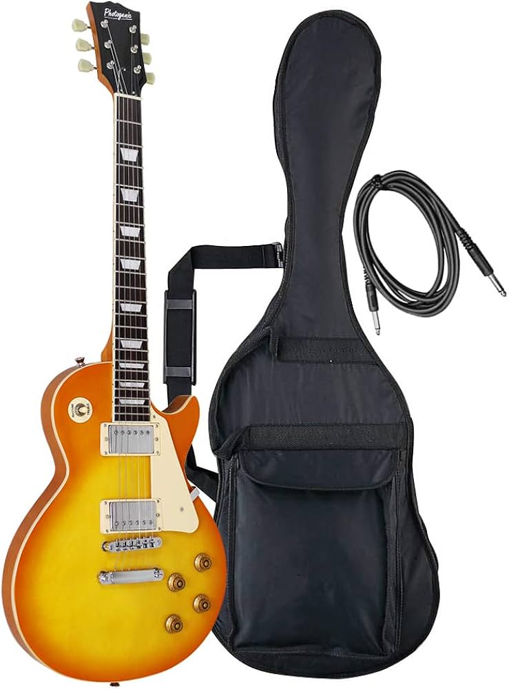 Amazon.co.jp: PhotoGenic エレキギター LPタイプ LP-260/HB ハニー