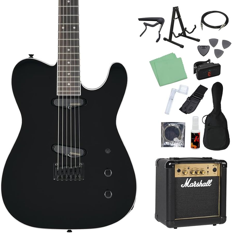 Amazon.co.jp: FERNANDES TEJ-STD SH BLK Electric Guitar Beginner