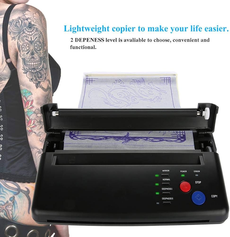 Amazon.co.jp: タトゥー転写ステンシルマシン、タトゥーサーマルコピー