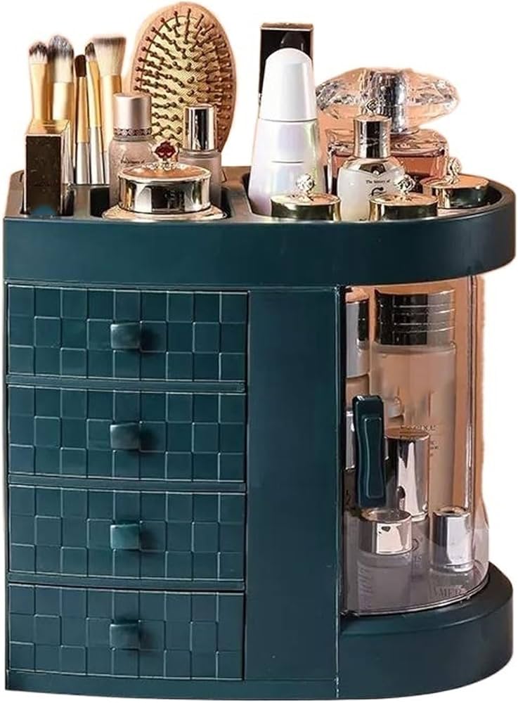 Amazon.co.jp: 化粧品ディスプレイケース 引き出し付きプラスチック製