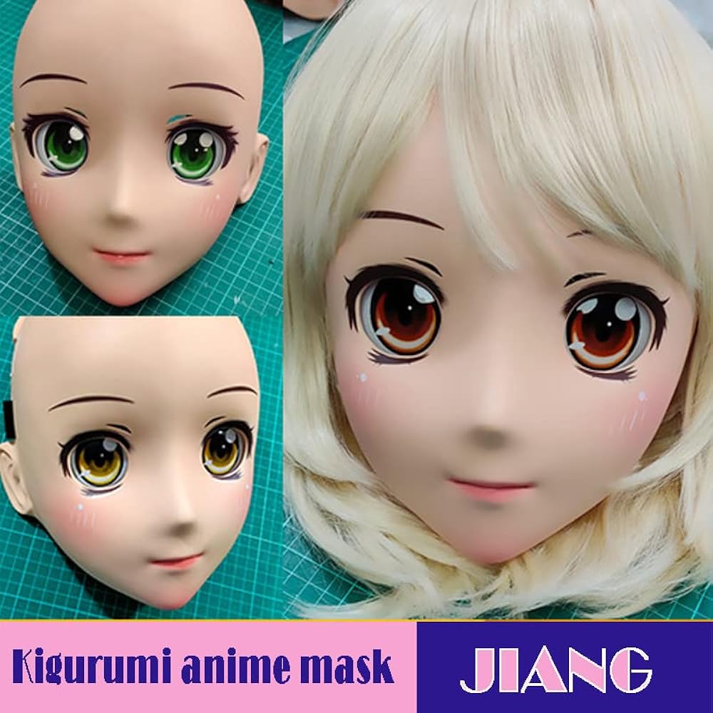 Amazon.co.jp: (JIANG) Half head Cosplay Anime kigurumi maskハーフ