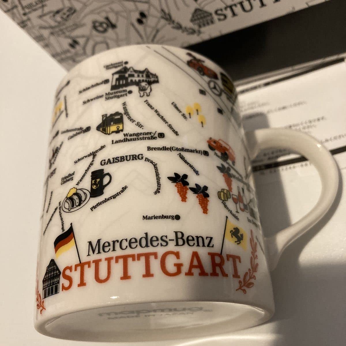 Amazon.co.jp: メルセデスベンツ マグカップ ノベルティー マップマグ