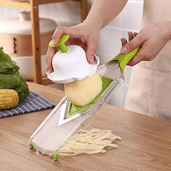 BESTonZON Mandolin kesici, sebze kesici, rende, doğrayıcı, patates