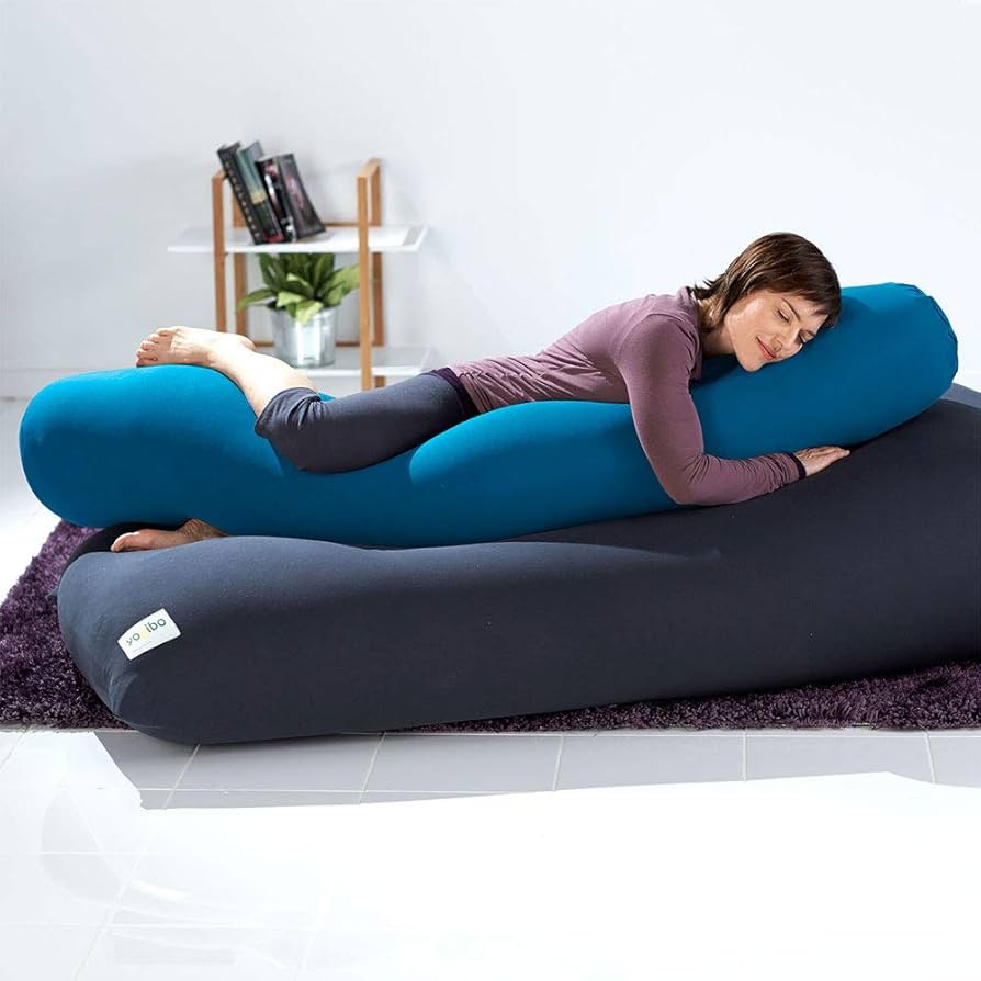 Amazon｜Yogibo Roll Max ヨギボー ロールマックス アクアブルー 抱き