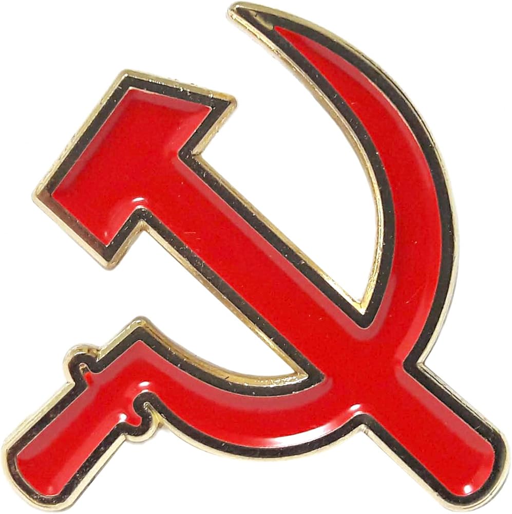 Amazon.co.jp: ソビエト連邦 共産党 鎌と槌 ピンバッジ ミリタリー