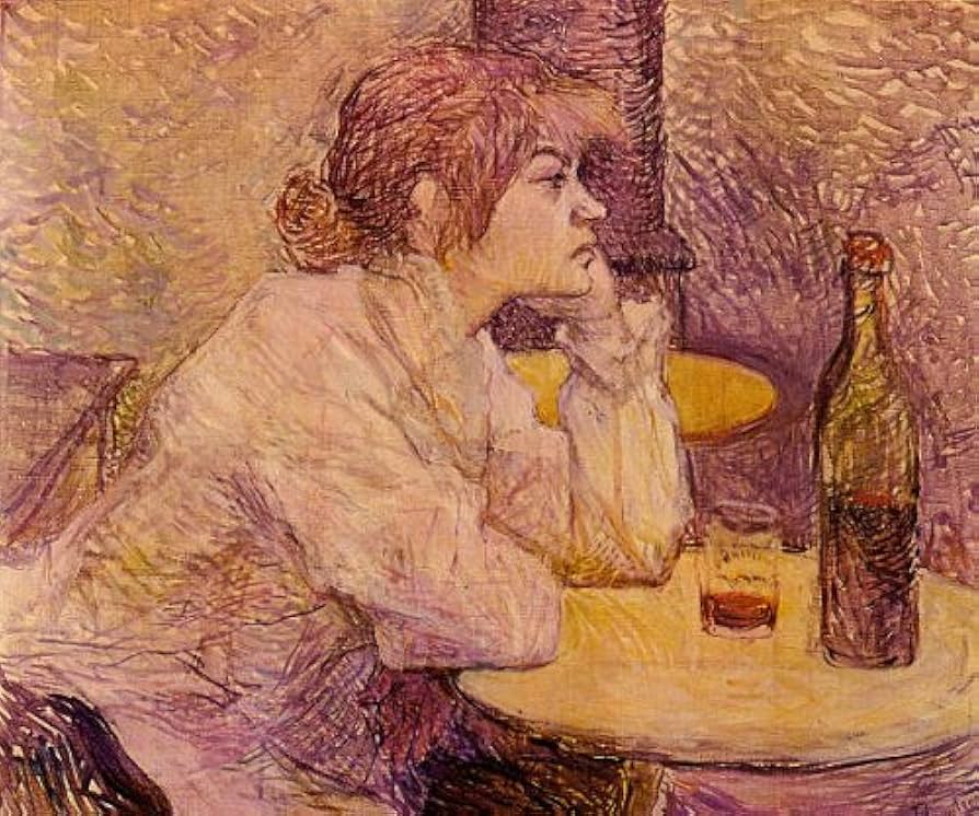 Amazon.co.jp: ロートレック・「酒を飲む女、二日酔い」 プリ