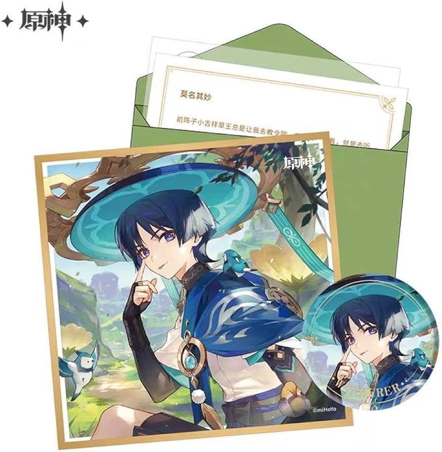 Amazon.co.jp: 【原神 放浪者 誕生祭セット 正規品 スカラマシュ 色紙