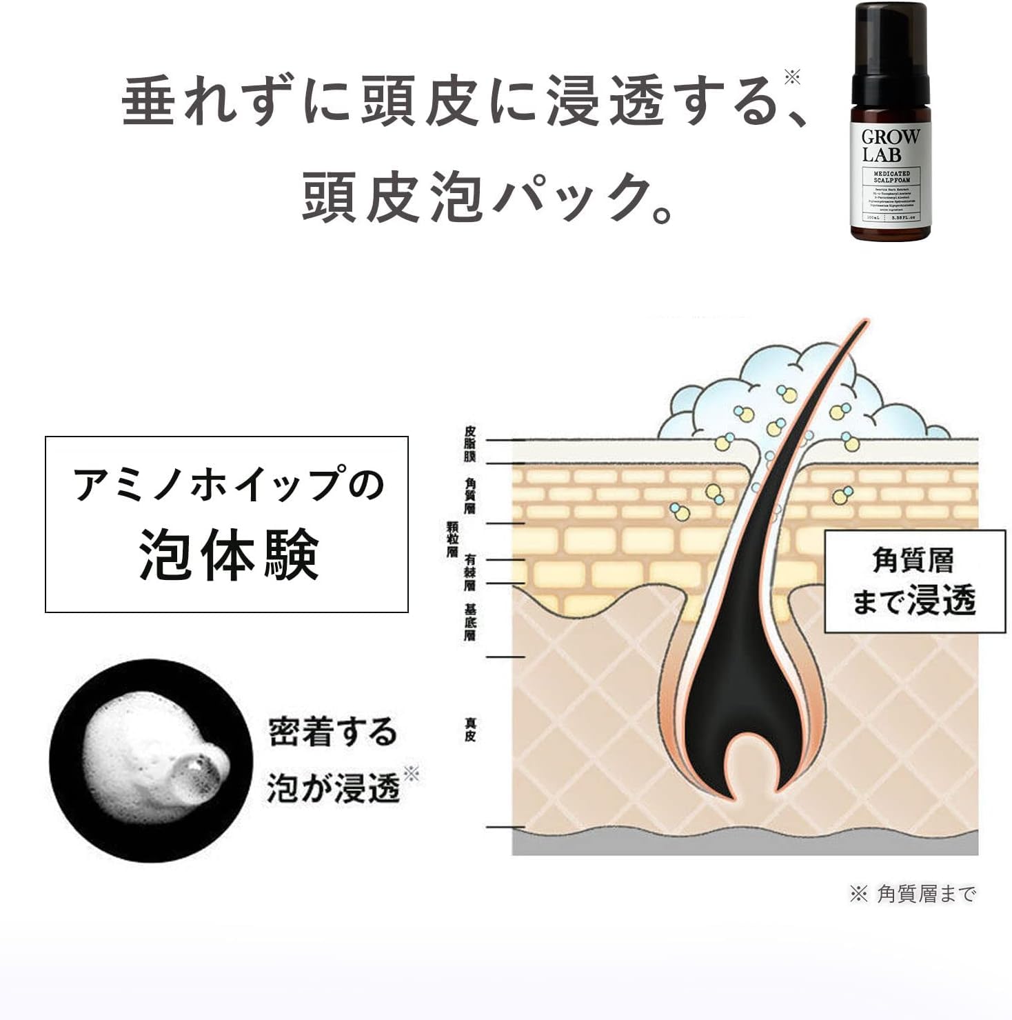 Amazon | GROWLAB グロウラボ メディケイテッドスカルプフォーム 100ml