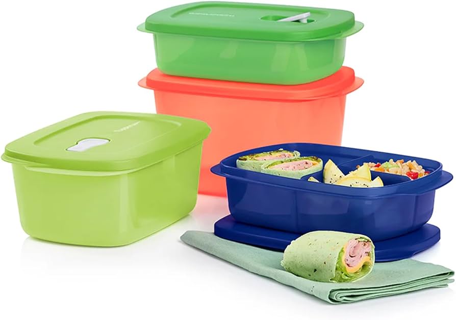 Amazon.com: Tupperware CrystalWave 4 Piece Rectangular Food