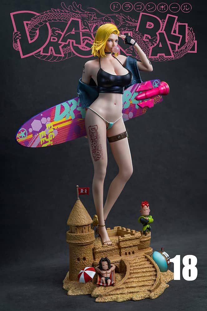 Amazon.co.jp: 人造人間18号 フィギュア 1/4スケール 塗装済み完成品