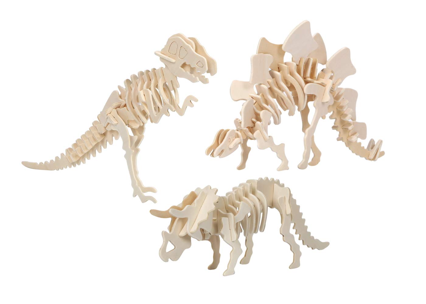 Amazon | 恐竜 骨格 模型 玩具 木製 組立 キット ティラノサウルス