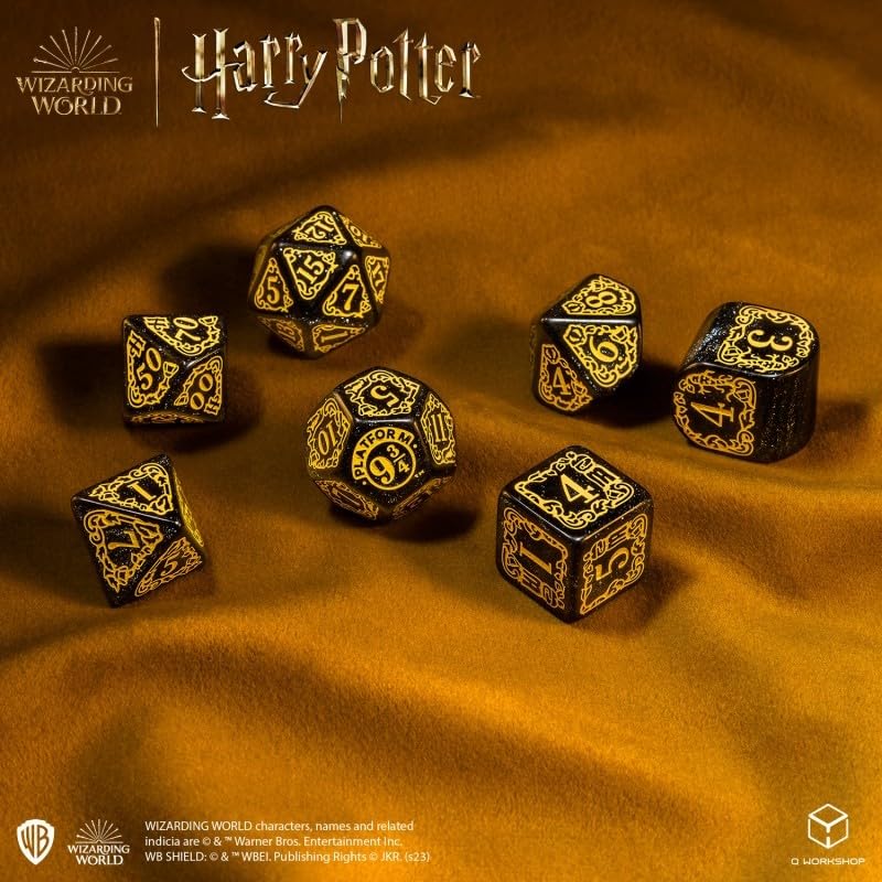 Amazon.com: Harry Potter Hufflepuff Modern Dice Black : Toys & Games