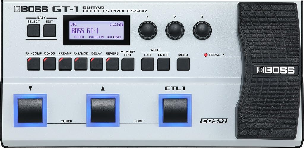 Amazon | BOSS GT-1-WH 【数量限定カラー】 マルチエフェクター エレキ