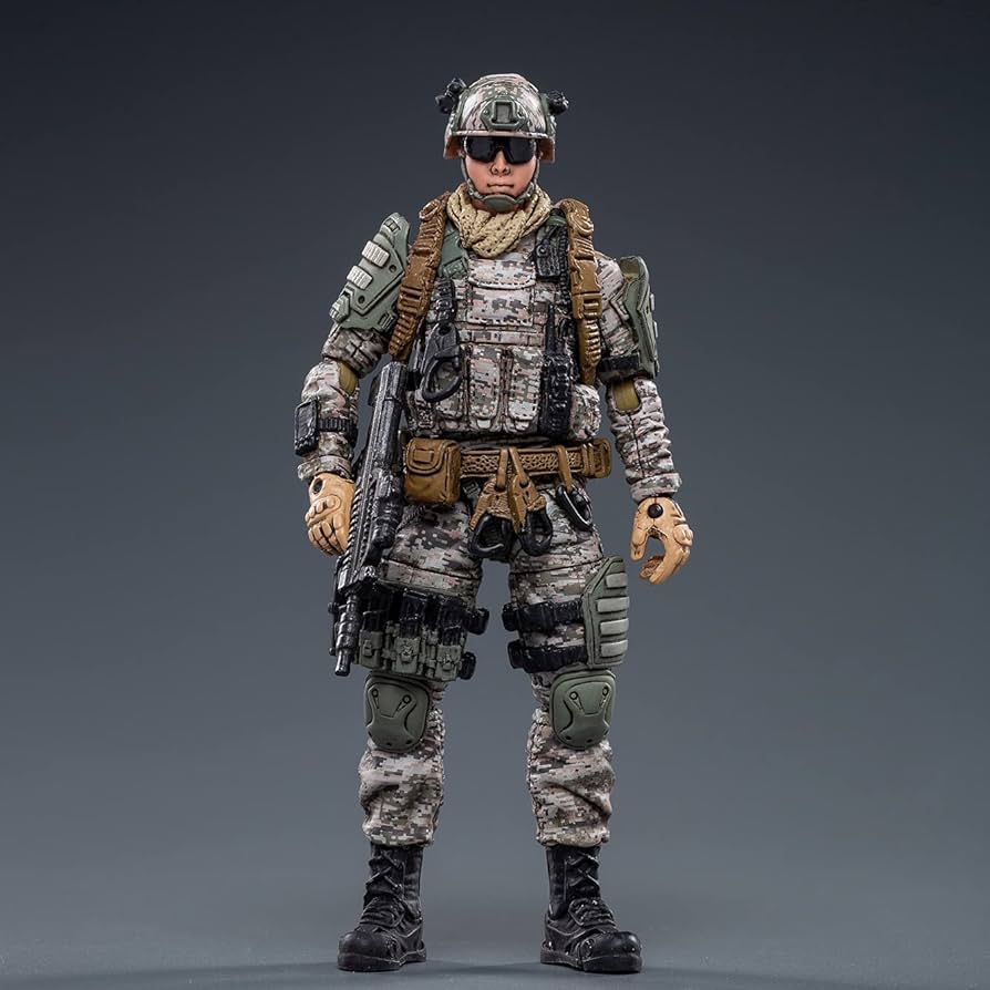 Amazon | JOYTOY 1/18 アクションフィギュア PLA 特殊部隊 兵士
