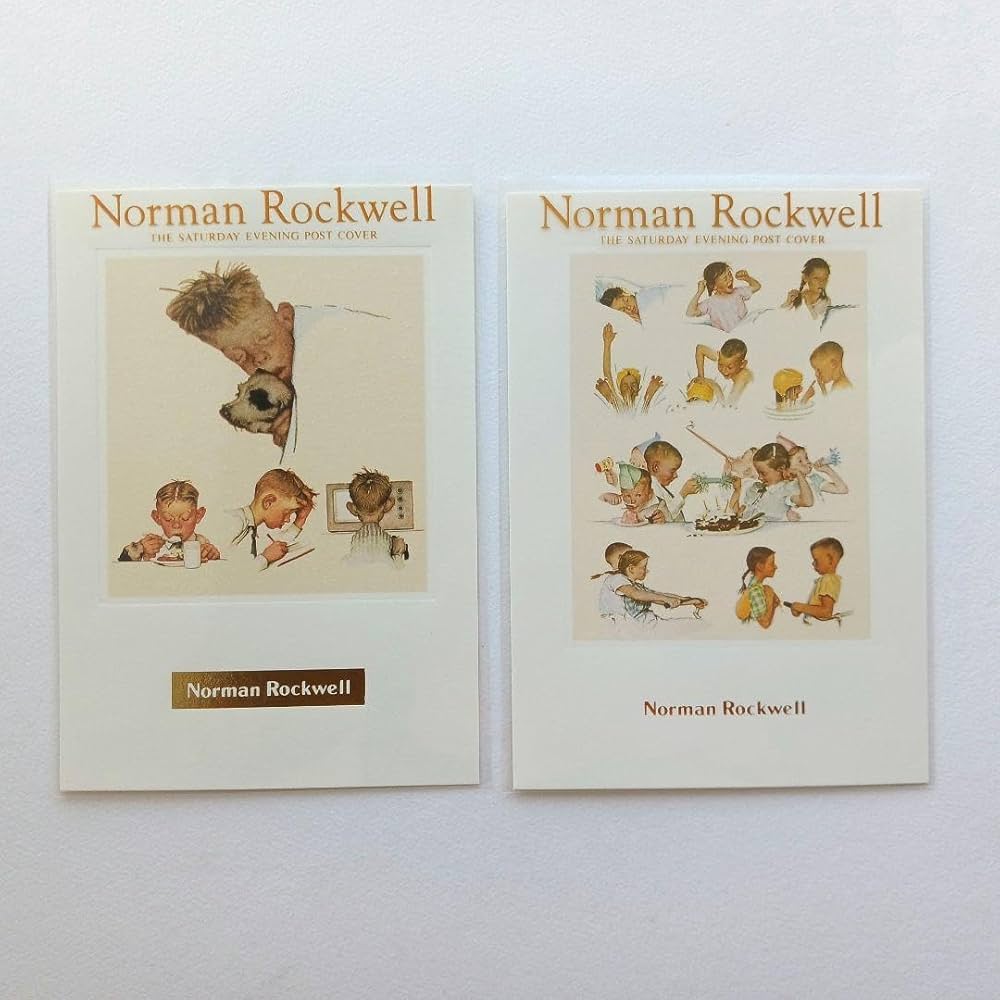 Amazon.co.jp: ノーマン ロックウェル ポストカード & シール & シール