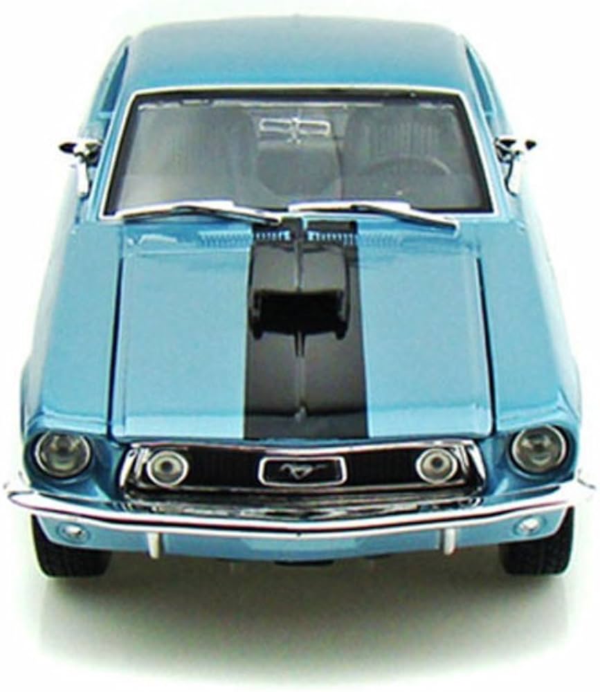 Amazon.com: Maisto 1:18 Scale Metallic Blue 1968 Ford Mustang GT