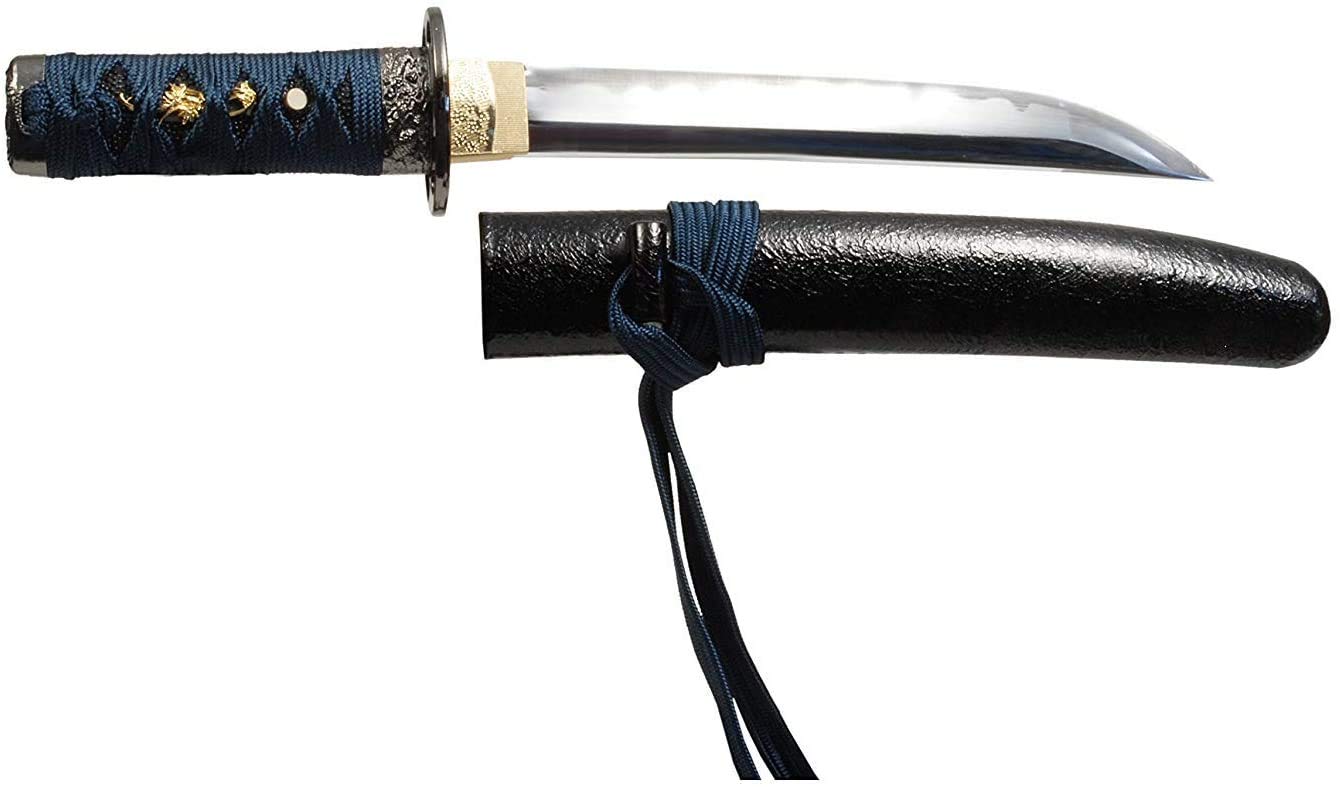 Amazon.co.jp: 日本刀 紺糸拵短刀 模造刀 居合刀 懐剣シリーズ