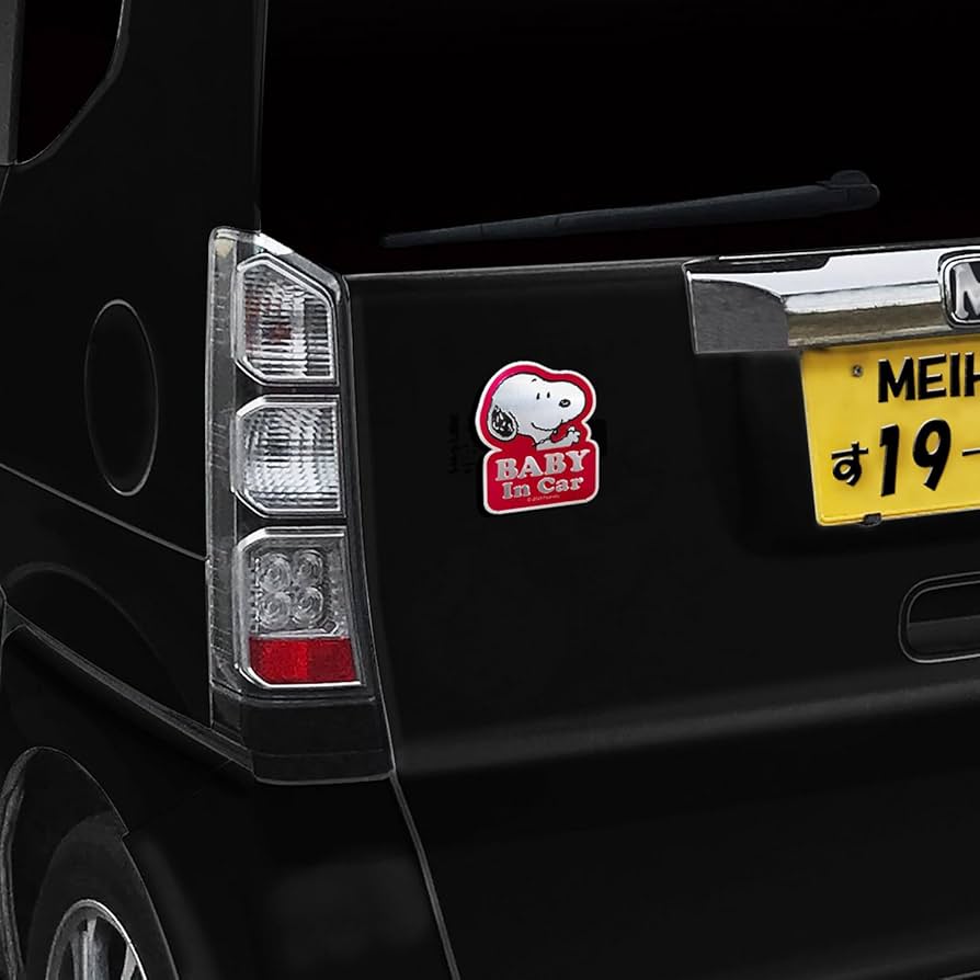 Amazon.co.jp: 明邦(Meiho) スヌーピー セーフティサイン BABY in CAR