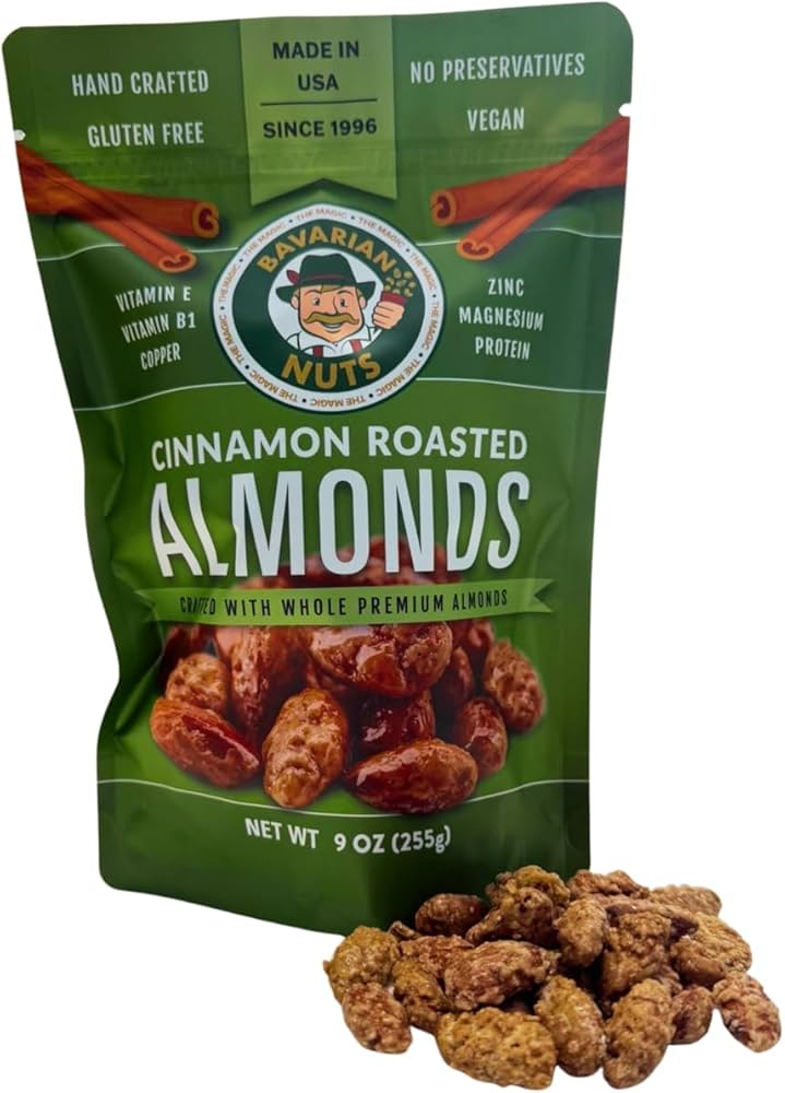 Amazon.com: Magic Bavarian Cinnamon Roasted Almonds, 9 Ounces of