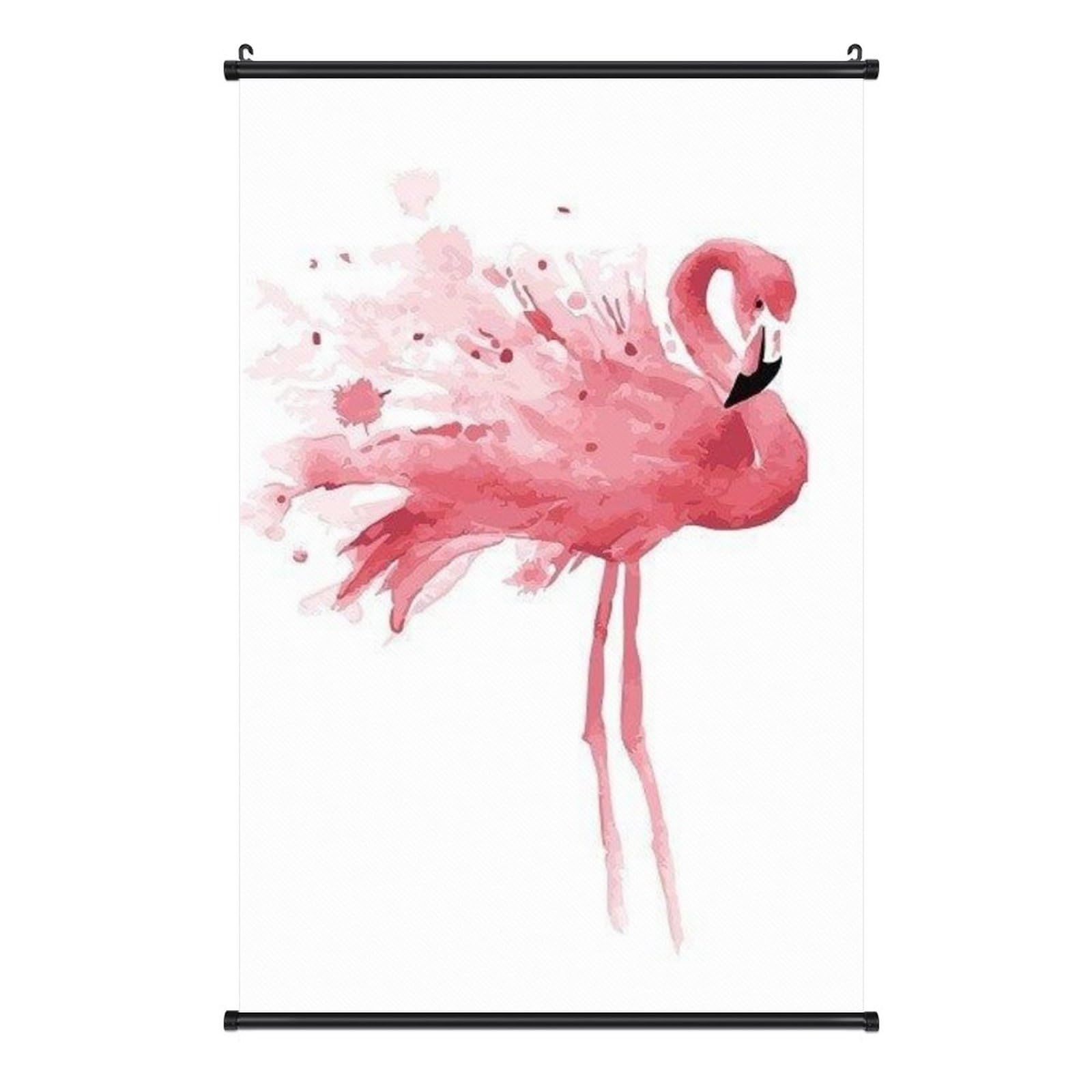 Amazon.co.jp: 水彩画のフラミンゴ ポスター 壁掛け 掛け画 動物