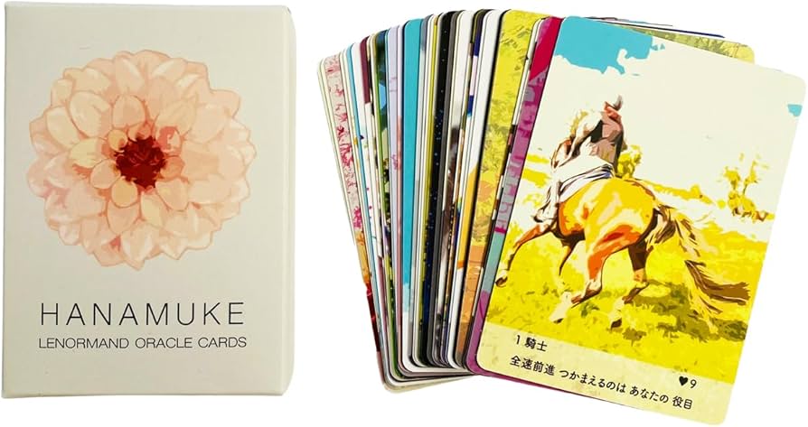Amazon.co.jp: HANAMUKE LENORMAND CARDS 日本語解説付き｜オラクル