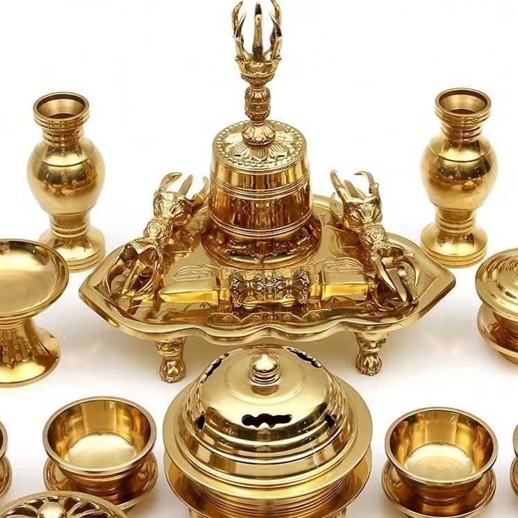 Amazon｜【密教法具 寺院用仏具】前具 小々型(一面器) 六器一組 仏器