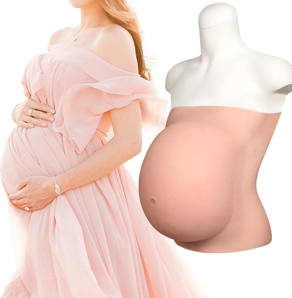 Amazon.co.jp: [MOTLEYBEAN] 第8世代 シリコン腹 偽腹 妊婦 お腹 太鼓