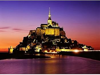 Amazon.co.jp: フランス-モンサンミッシェル、建築モデルの装飾、現代