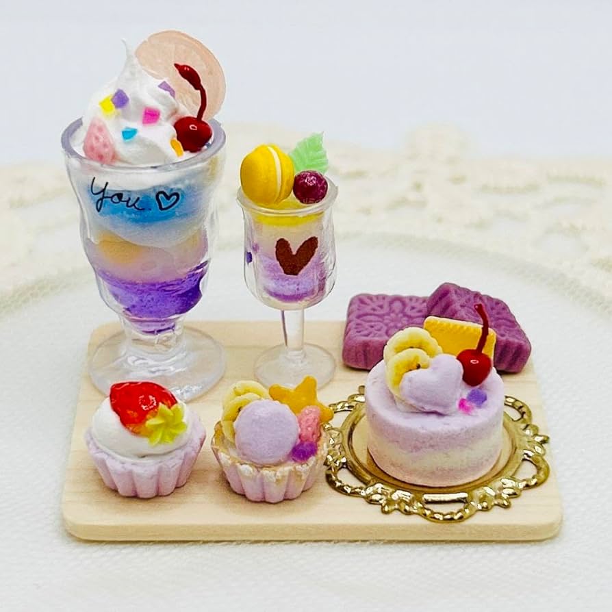 Amazon.co.jp: ミニチュアスイーツ ハンドメイド フェイクフード
