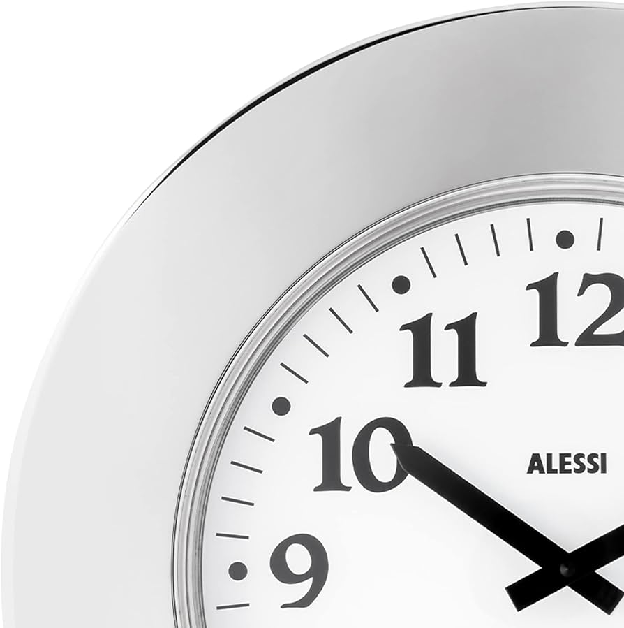 Amazon.com: Alessi Momento Wall Clock INOX Aleesi 11 Momento Wall