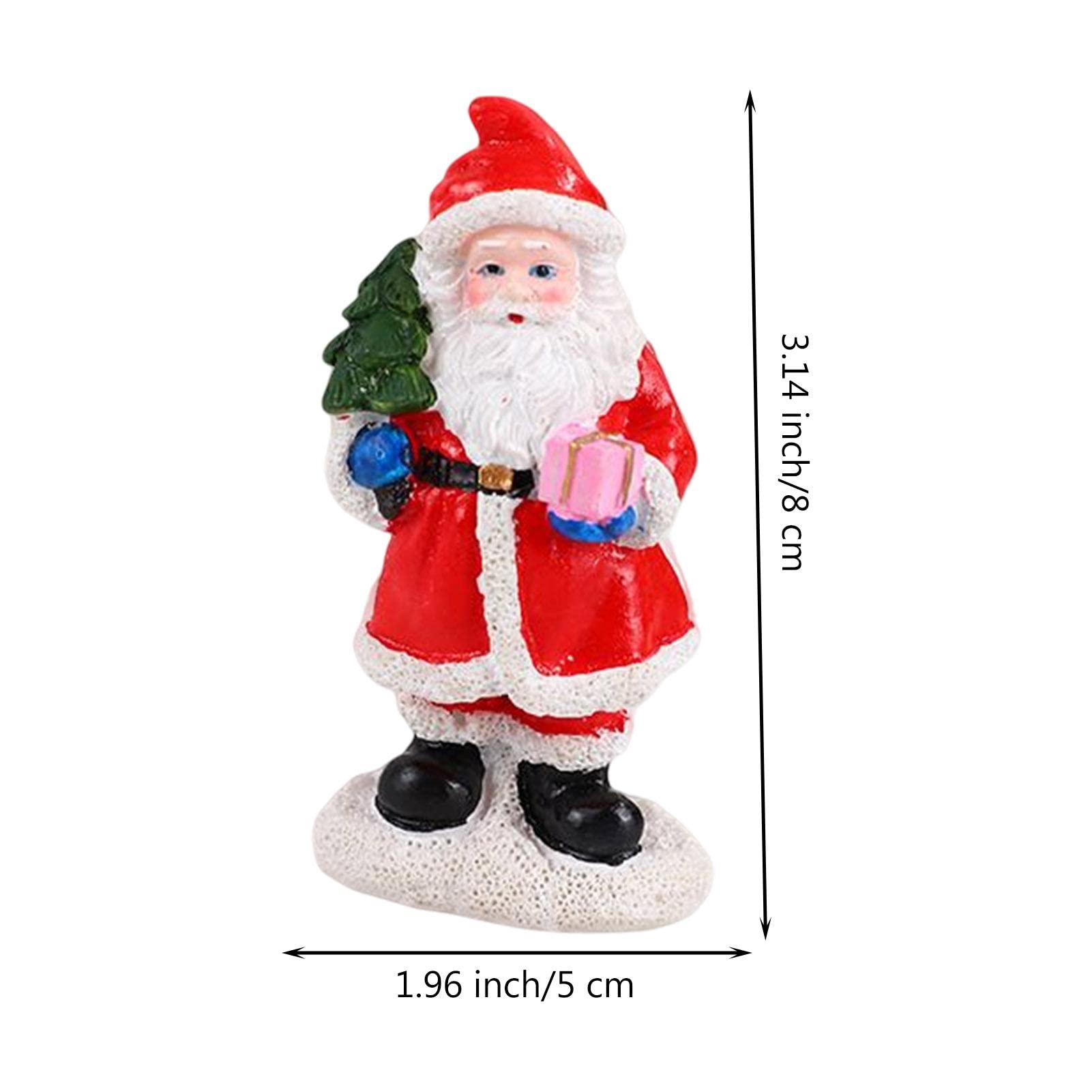 Amazon.co.jp: 2 ミニサンタフィギュア | ミニチュア クリスマス