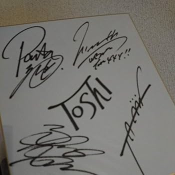 Amazon.co.jp: XJAPAN サイン色紙YOSHIKI ToshI hide TAIJI PATA heath