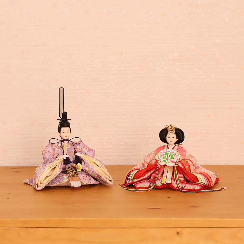 Amazon | 雛人形 ひな人形 五人飾り 5人 飾り 三人官女 収納飾り 黒