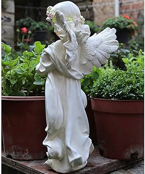 Amazon.co.jp: 天使 置物 可愛い天使像 エンジェル ガール 恋愛 風水