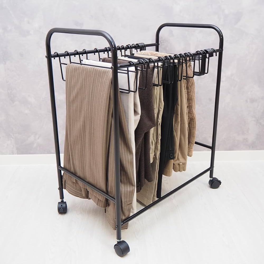 Amazon.co.jp: スラックスハンガーラック キャスター付き ストッパー