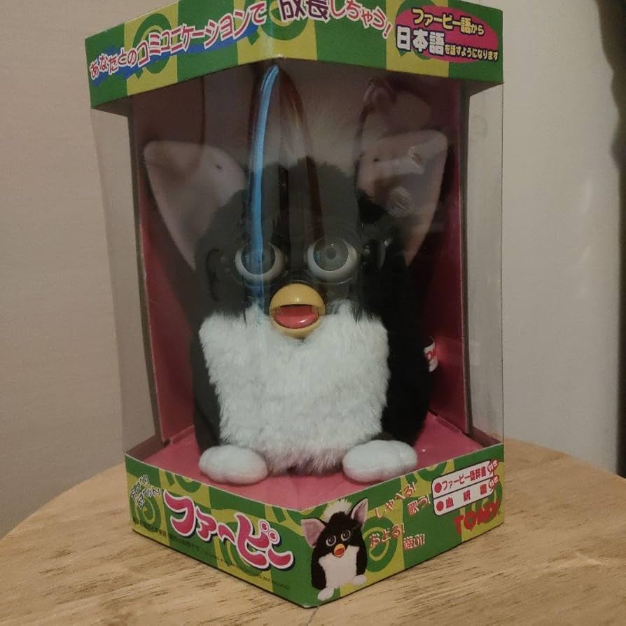 Amazon.co.jp: 初代 ファービー 日本語版 白黒 : おもちゃ