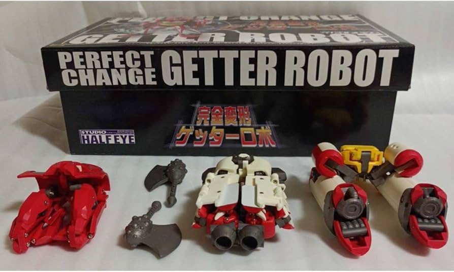 Amazon.co.jp: 見たか変幻 スタジオハーフアイ 完全変形 ゲッターロボ