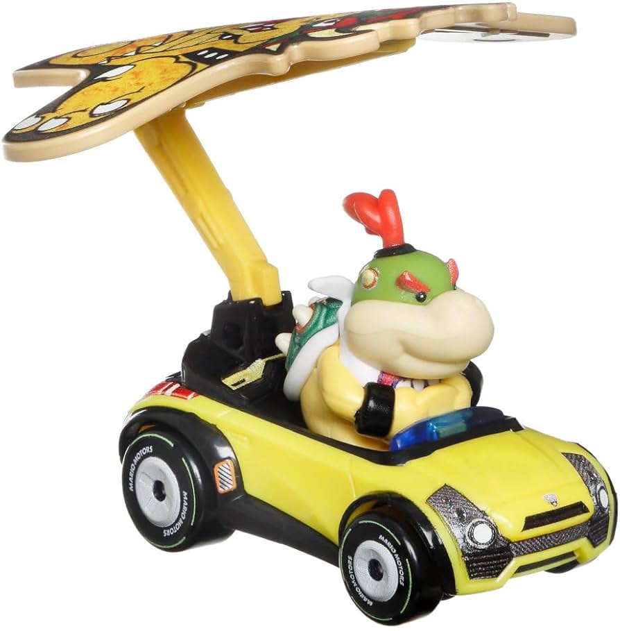 Amazon.com: Hot Wheels Mariokart Bowser Jr. Sports Coupe + Bowser