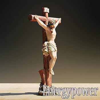 Amazon.co.jp: EnergyPower 十字架 イエス・キリスト像 卓上型 大型