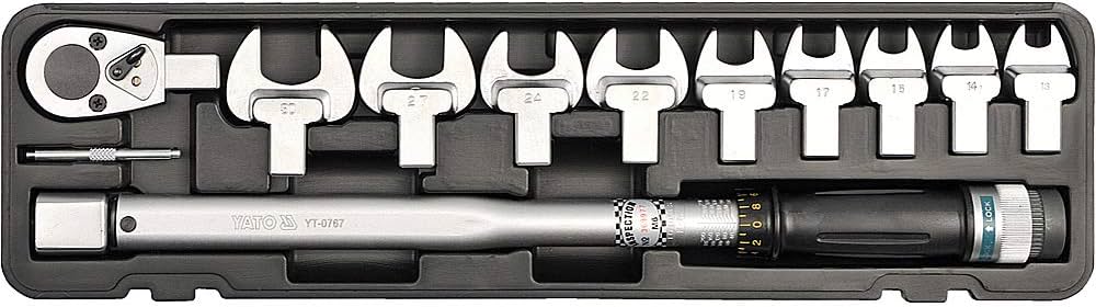 Yato YT-0767 12 Pcs Torque Wrench Set With Accessories | 40-210 Nm