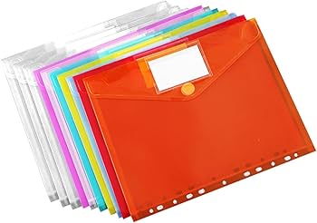 Amazon | nijimomo クリアファイル A4 10枚セット ルーズリーフ