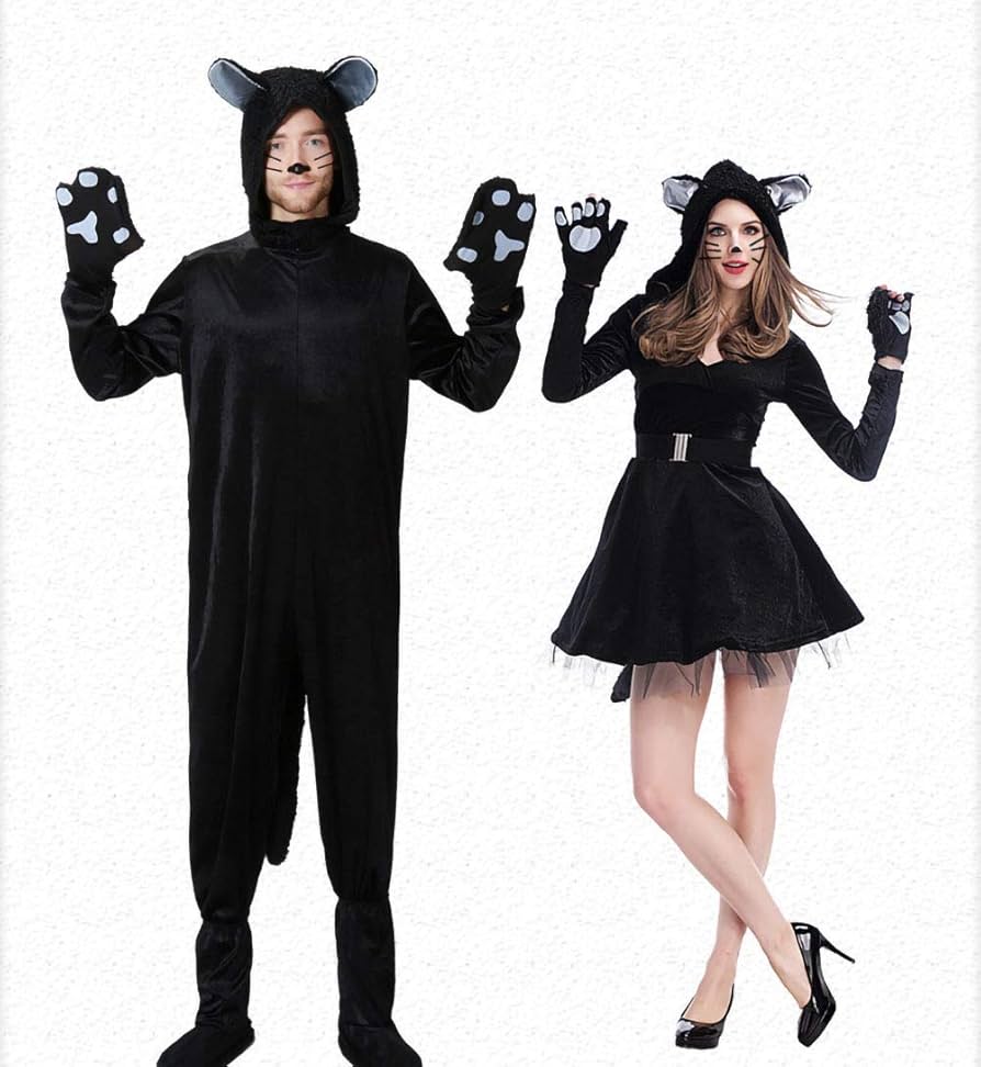Amazon.co.jp: Diki Home 黒猫 コスプレ ハロウィン 子供 衣装 猫 3点
